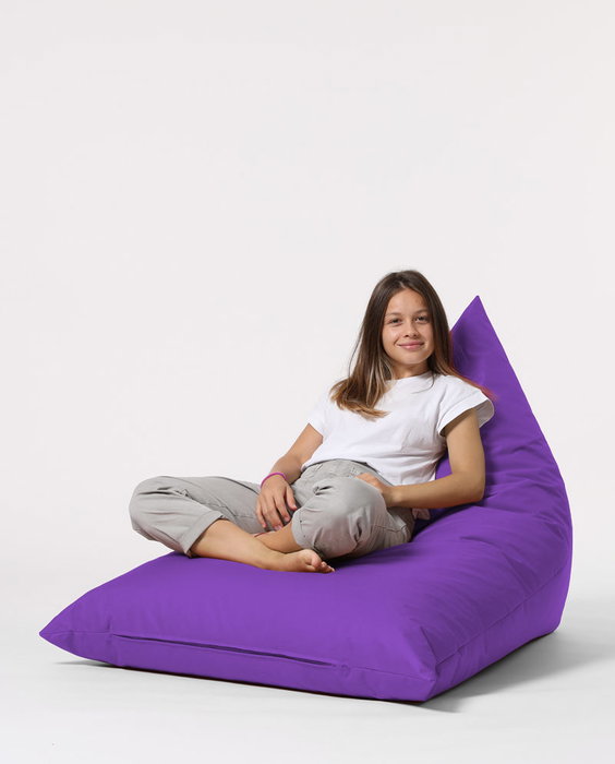 Atelier Del Sofa Pyramid Big Bed Pouf - Púrpura